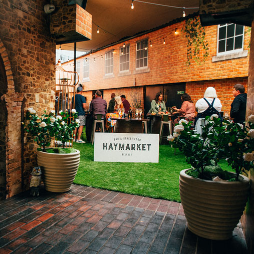 Book a table at Belfast's newest indoor & outdoor dining - Haymarket Belfast